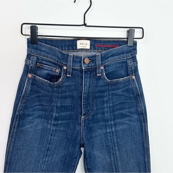 Alice + Olivia Good High Waist Front Slit Jeans size 24 - Picture 3 of 5